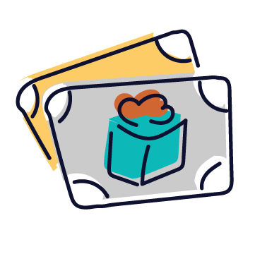 Old Gift Certificate Participant Tag Icon